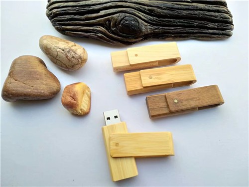 Twist USB Stick Bamboo or Wood USB Flash Drive Swivel model Custom logo for Promotion Gift 