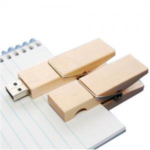 Custom USB Flash Drive Clip Model Bamboo USB or Wooden USB Stick Customized logo for Promotion