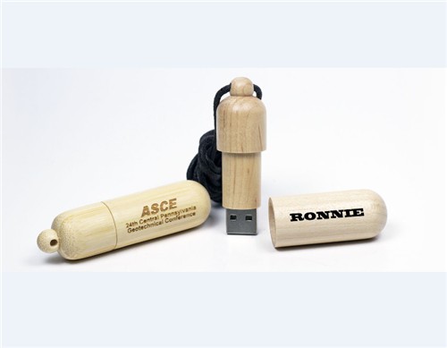 Bamboo USB Flash Drive Customized Logo Printed or Engraved Wood USB Pen Drive for Promotion