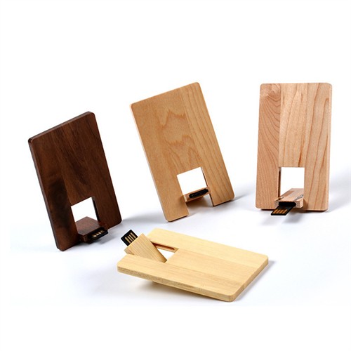 USB Flash Drive Memory Card Wooden USB Card or Bamboo USB Disk Customized Logo Printed or Engraved for Promotion Gifts