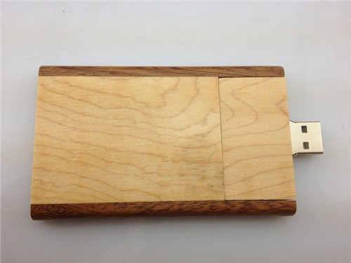 USB Flash Card Wooden USB Drive or Bamboo USB Disk Customized Logo Printed or Engraved for Promotion Gifts