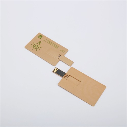 Sustainable USB Card Flash Drive Ecofriendly USB Memory Card Recycled Wheat Straw Material Customized logo for Promotion