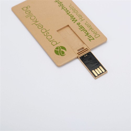 Sustainable USB Card Flash Drive Ecofriendly USB Memory Card Recycled Wheat Straw Material Customized logo for Promotion