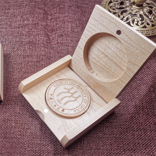 Round USB Memory Disk Bamboo USB Stick or Wooden USB Flash Drive Customized logo for Promotion