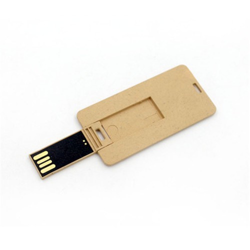 Sustainable Mini USB Card Flash Drive Recycled USB Memory Card Wheat Straw Material Customized logo for Promotion 