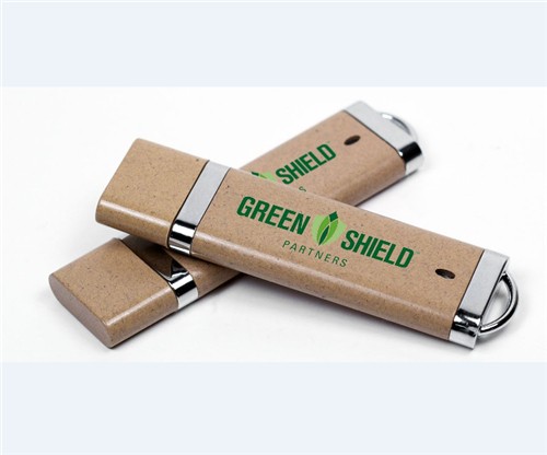 Ecofriendly USB Flash Drive Sustainable USB Stick Recycled Wheat Straw Material Customized logo for Promotion Gifts