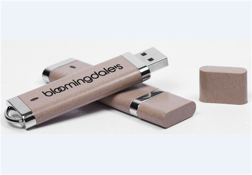 Ecofriendly USB Flash Drive Sustainable USB Stick Recycled Wheat Straw Material Customized logo for Promotion Gifts