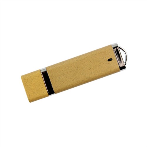 Ecofriendly USB Flash Drive Sustainable USB Stick Recycled Wheat Straw Material Customized logo for Promotion Gifts