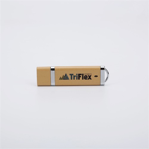 Ecofriendly USB Flash Drive Sustainable USB Stick Recycled Wheat Straw Material Customized logo for Promotion Gifts