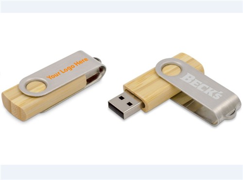 Classic Twist USB Key Wood USB Flash Drive Bamboo USB Stick  Swivel USB Pen Customized logo for Gifts