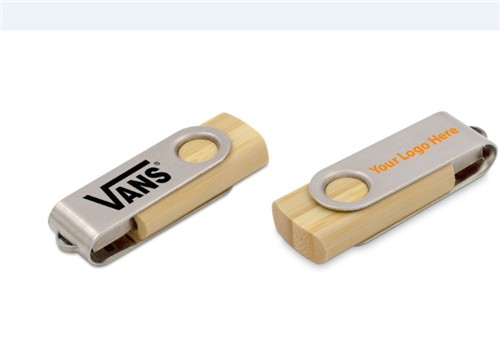 Classic Twist USB Key Wood USB Flash Drive Bamboo USB Stick  Swivel USB Pen Customized logo for Gifts