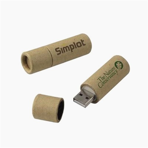 Recycled Paper USB Flash Drive Sustainable USB Stick Promotional USB Customized logo Printed for Promotion