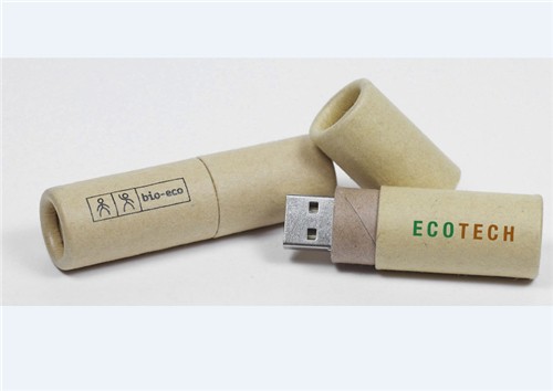 Recycled Paper USB Flash Drive Sustainable USB Stick Promotional USB Customized logo Printed for Promotion