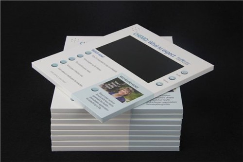 7.0inch Hot Video Brochure Card Video Greeting Card Video Box Digital Brochure for Promotional Gifts