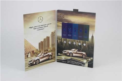 7.0inch Hot Video Brochure Card Video Greeting Card Video Box Digital Brochure for Promotional Gifts 