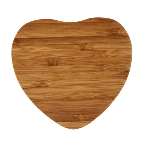 Ecofriendly Wireless Charger Wooden Heart Model Bamboo Wireless Charger Customized Logo Printed or Engraved for Promotion