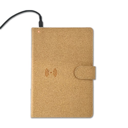 Sustainable Soft Wood Wireless Charger Cork Phone Charger Cork Notebook Customized logo for Promotion