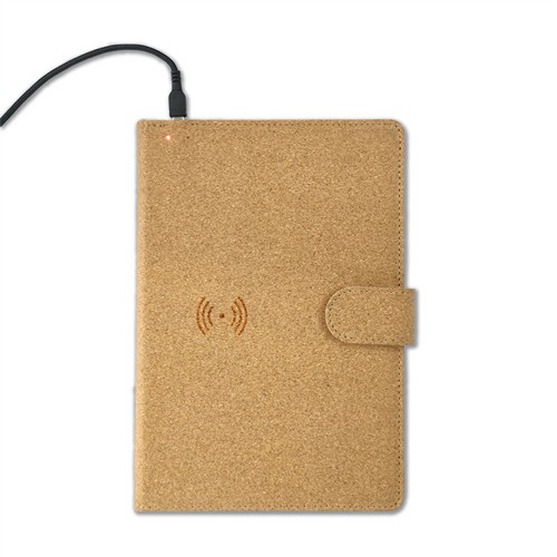 Sustainable Soft Wood Wireless Charger Cork Phone Charger Cork Notebook Customized logo for Promotion